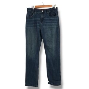 Levi's 514 Boys Husky Jeans Adjustable Waist‎ Straight Fit Dark Wash W36 L31